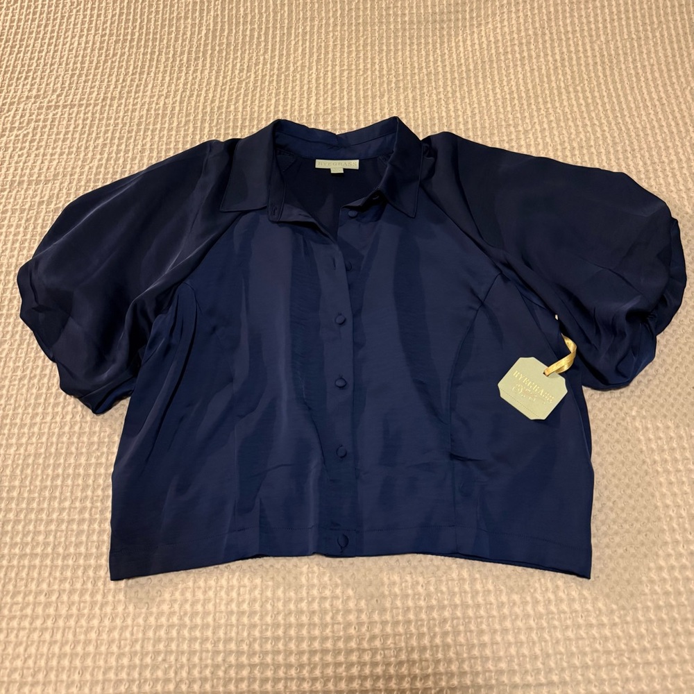 Navy Blue Women's Blouse